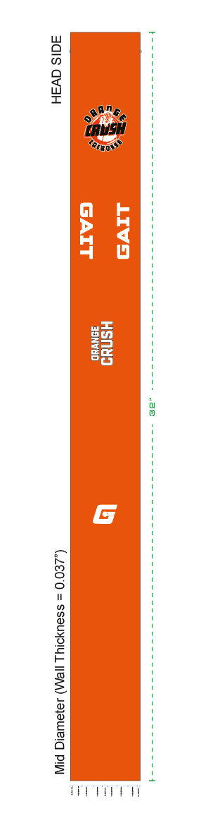 Orange Crush Gait Shaft Only