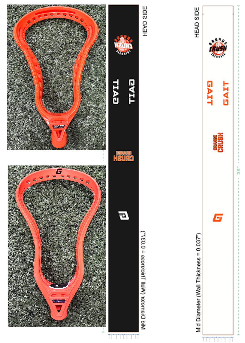 Orange Crush Custom Attack Shaft - FREE HEAD WITH PURCHASE!