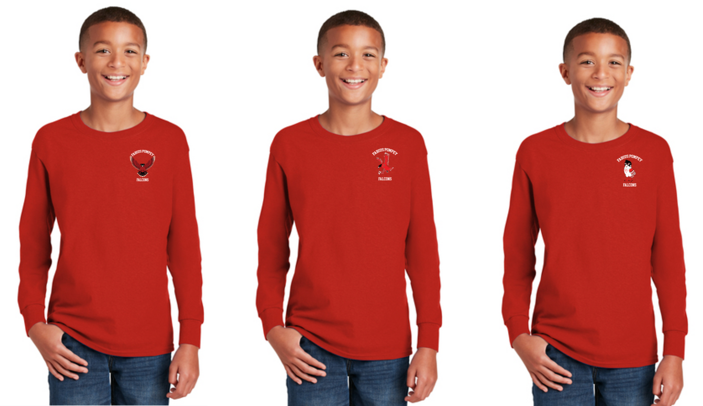 FP School Store- Gildan® Youth Heavy Cotton™ 100% Cotton Long Sleeve T-Shirt