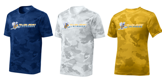 Yellow Jacket Lacrosse- Sport-Tek® Adult and Youth CamoHex Tee