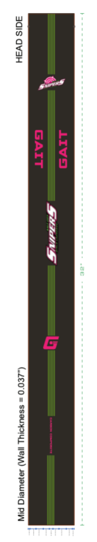 Snipers Custom Gait Shaft *SHAFT ONLY*