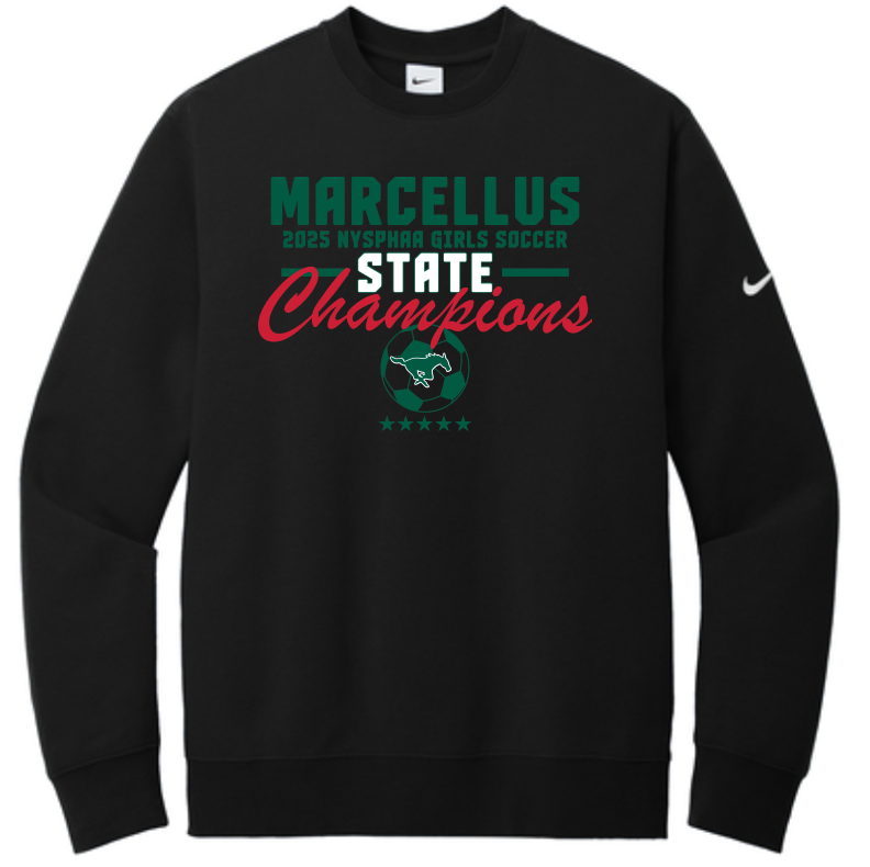 Marcellus Soccer State Champion Nike Club Fleece Unisex Crewneck