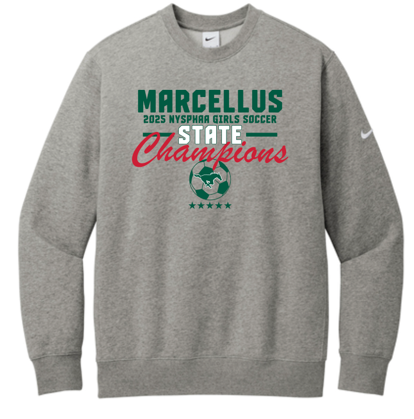 Marcellus Soccer State Champion Nike Club Fleece Unisex Crewneck