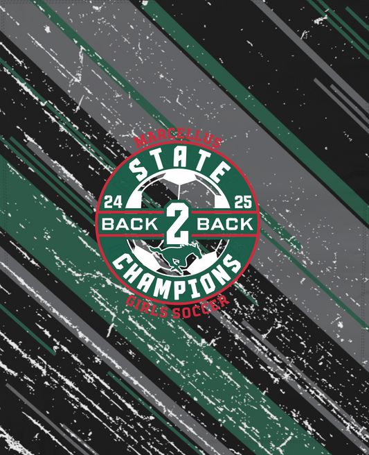 Marcellus Soccer State Champion Blanket