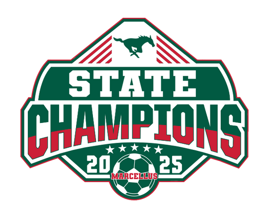 Marellus Soccer State Champion Sticker 4 Inch
